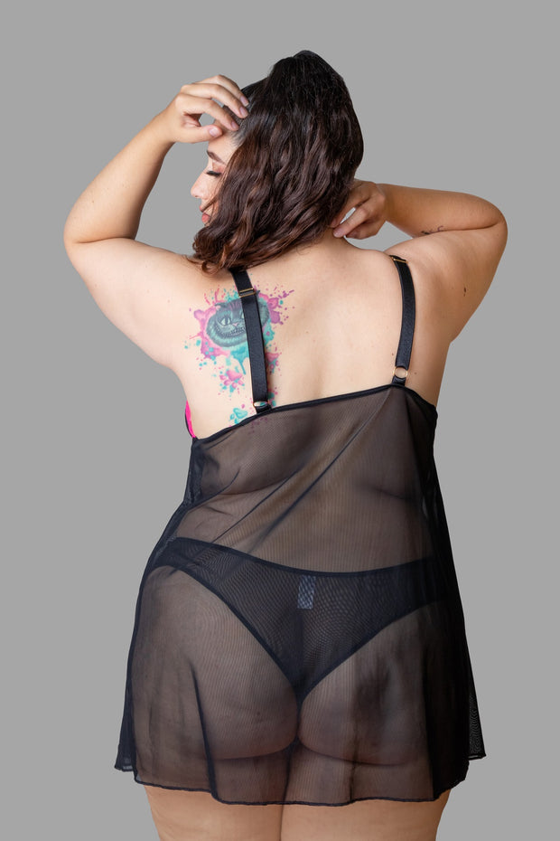 Babydoll Seductora Fucsia